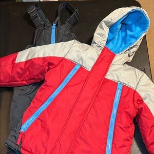Wippette Red and Gray Kids Puffer Jacket